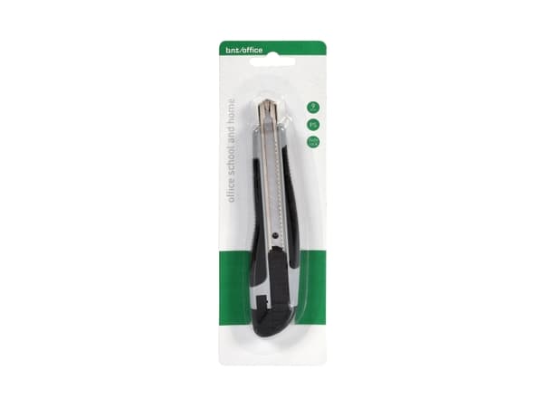 Hobbykniv 9mm Låsbar & Gummigreb - (24 stk.)
