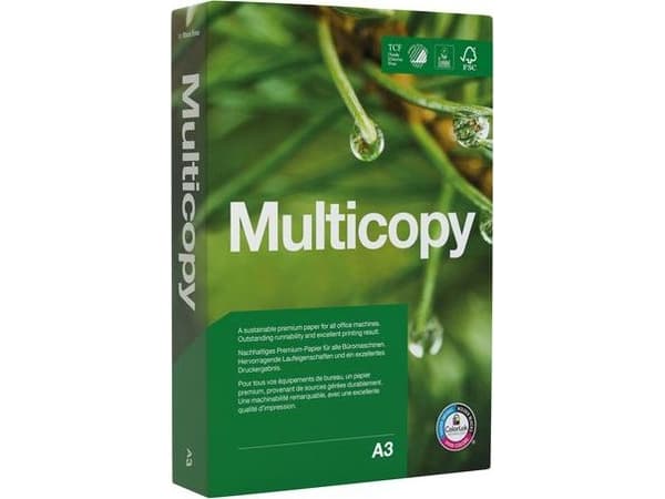Multifunktionspapir MultiCopy Original, A3, 80 g, pakkeissa 500 ark
