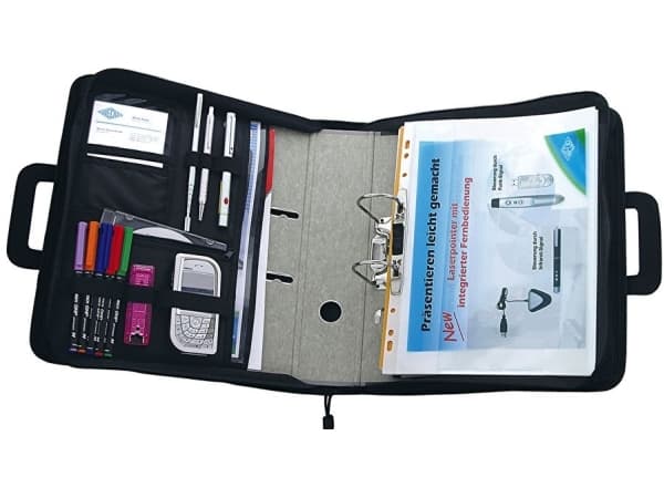 Wedo 58 601, Plast, Polyester, Svart, Visitkort, Dragkedja, 345 mm, 670 mm