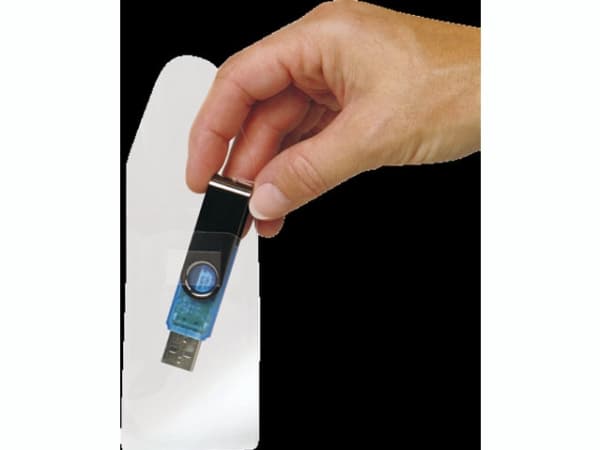 USB-tasku 3L 52,5x90mm kirkas itseliimautuva 100kpl/pakkaus