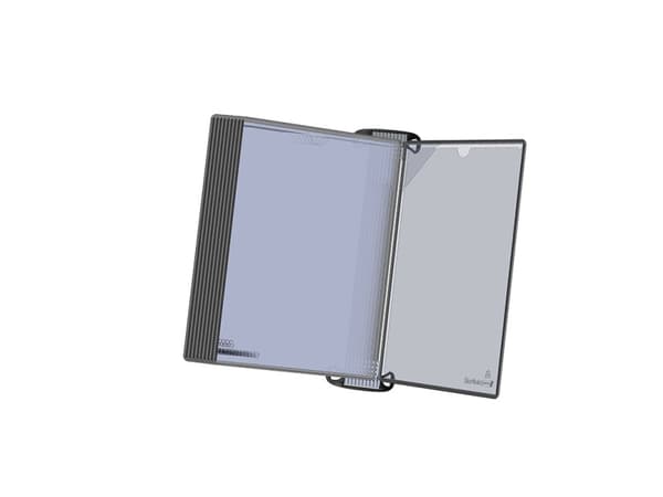 Vægmodul Tarifold Pro A4 m/10stk sort QL PP lommer