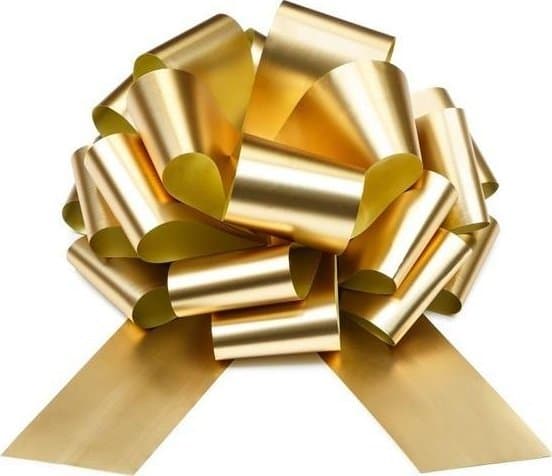 DIY dekorativ rosett ljus guld 30cm