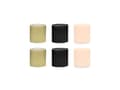Miniatyrbilde 1 av 2: Creperuller sort/guld mix, 6 stk