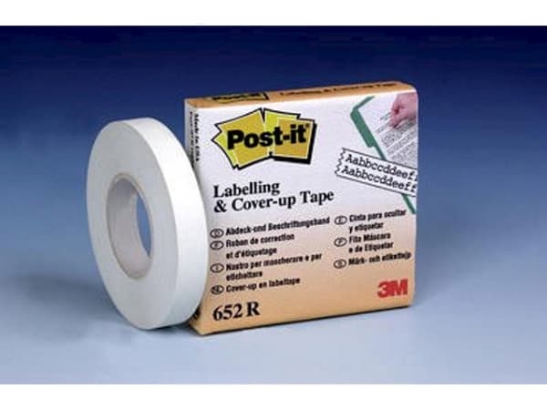 3M Post-it 652R 17.7m Weiß 1Stück(e) Korrektur-Band (652 R)