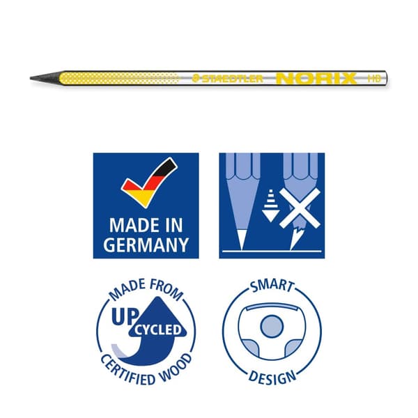 STAEDTLER lyijykynä Norix HB setti vihreä läpipainopakkaus (4)