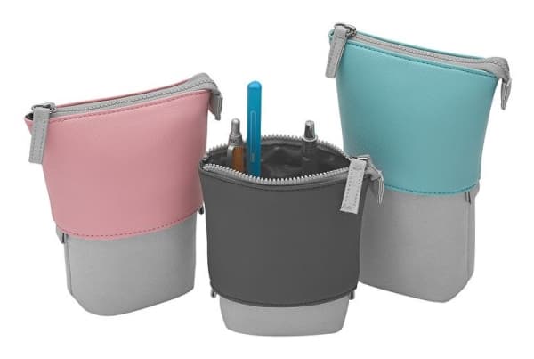 WEDO pennal "My Butler", kunstskinn/polyester antrasitt, nedtrukket etuiet blir til - 1 stk (24273071)