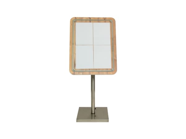 Securit® GLASS STAR Informationsdisplay 85 til 4xA4, eg - komplet kit