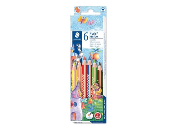Staedtler Noris Club 128, Flerfarget, 6 stykker