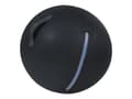 Miniatyrbild 4 av 4: Kenson GetUpBall 65 - Bollstol - ergonomisk - polyester - svart, blå dragkedja