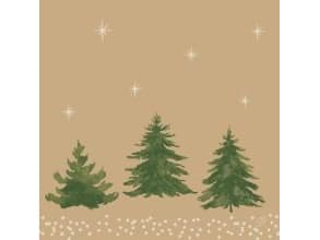 Serviet Bio Dunisoft 40 x 40 cm Humble Trees Natural Brown,6 pk x 60 stk/krt