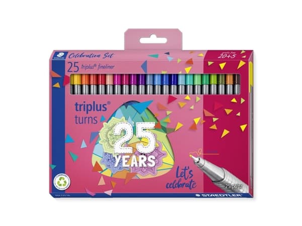 Staedtler triplus fineliner 334, 25 stykker