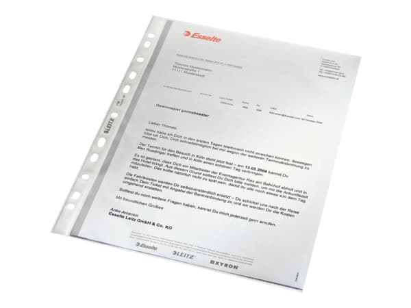 Leitz - Arkbeskytter - for A4 (210 x 297 mm) - gjennomsiktig - for P/N: 42020001, 42020035, 42020095
