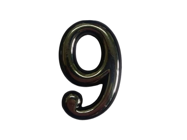 Okko Plastic Door Number 50 Mm Crome P.D