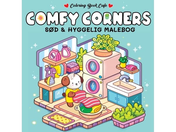 Malebog: Comfy Corners - Cozy Coloring | Coloring Book Cafe