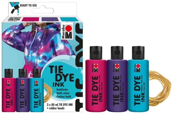 Tie dye blekksett 3x80ml, trend