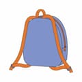 Miniatyrbillede 2 af 2: School Bag Bluey Blue 18 x 22 x 4 cm