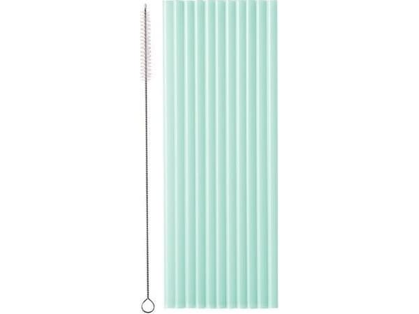 Salvia plastsugrör 23cm 12st