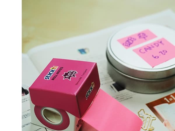 Note Roll Extra Sticky FSC 50mmx10m Neon Pink