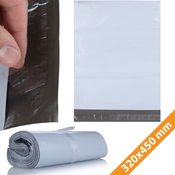 Rosfix Hvide folieposer 320 x 450 mm 100 stk.