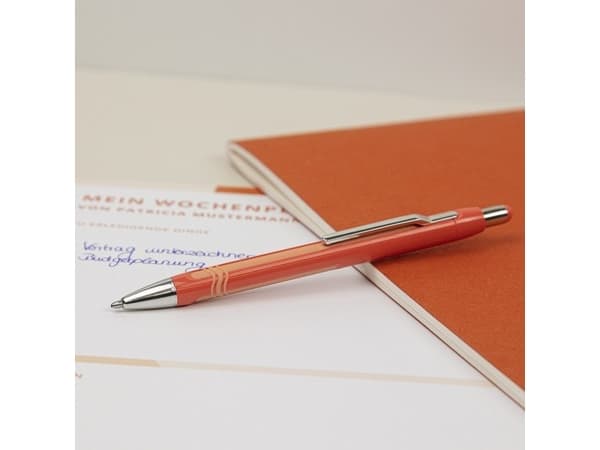 Schneider kulepenn kulepenn. Epsilon varm oransje 0,7 mm blå