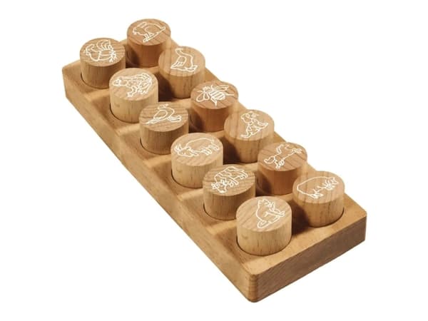 Colop 165225, Round, Rubber, Wood, Wood, 3 cm