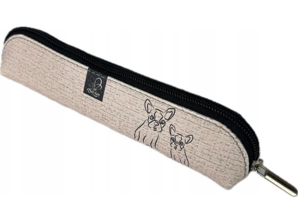 Bee-bee kynäkotelo Bulldogit beige värisenä