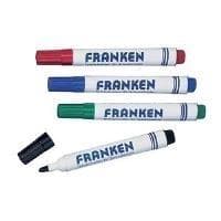 FRANKEN whiteboardmarkör, linjebredd: 2-6 mm, diverse kulspets, whiteboardpenna, påfyllningsbar, torr (Z1903)