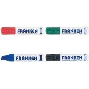 FRANKEN JumboMarker, stregbredde: 4-12 mm, grøn mejselspids, whiteboardmarkør, genopfyldelig, tør - 1 stk (Z1910 02)