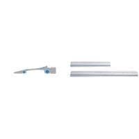Wedo 525450 skærelineal (fremstillet af aluminium, med stålkant og skridsikker gummiindsats, 50 cm)