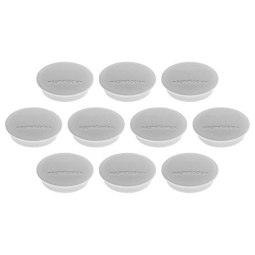 Magnetisk holder junior, diameter 34 mm, 10 stk., grå