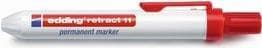 Edding retract 11 - Rød - Kuglespids - Plast - 1,5 mm - 3 mm - Pap - Glas - Læder - Metal - Papir - Plast - Træ (4-11002)