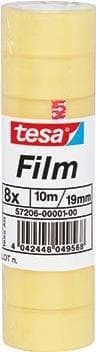 tesa film standardi, läpinäkyvä, 19 mm x 10 m liimakalvo PP-kalvosta, hyvä tarttuvuus, helppo rullata (57206-00001-00)