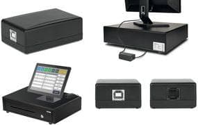Safescan USB kasseskuffeåbner "UC-100", sort forbinder kasseskuffen med PC eller POS system, - 1 stk (125-0578)
