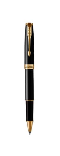 Parker Sonnet Black Lacquer GT rullekuglepen