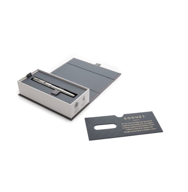 Fyldepen Parker Sonnet Rustfrit Stål CT (F)