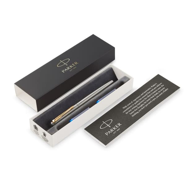 Parker Jotter fyldepen Sort, Guld, Rustfrit stål 1 stk