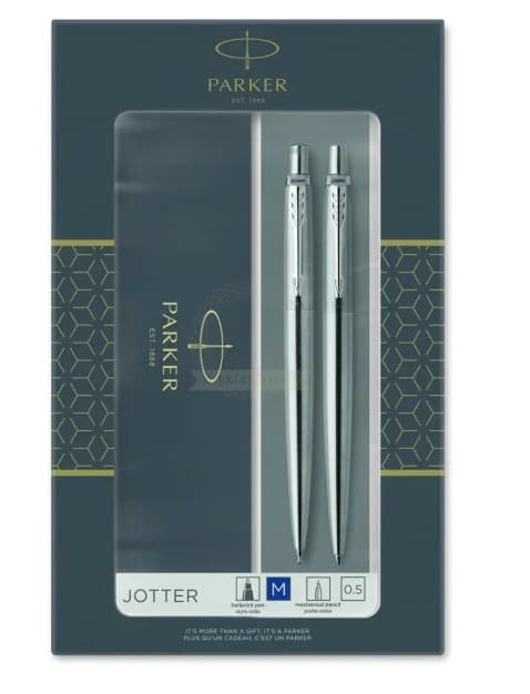 Parker Set Jotter Kuglepen + Blyant Stål CT