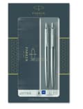 Miniatyrbillede 1 af 2: Parker Set Jotter Kuglepen + Blyant Stål CT