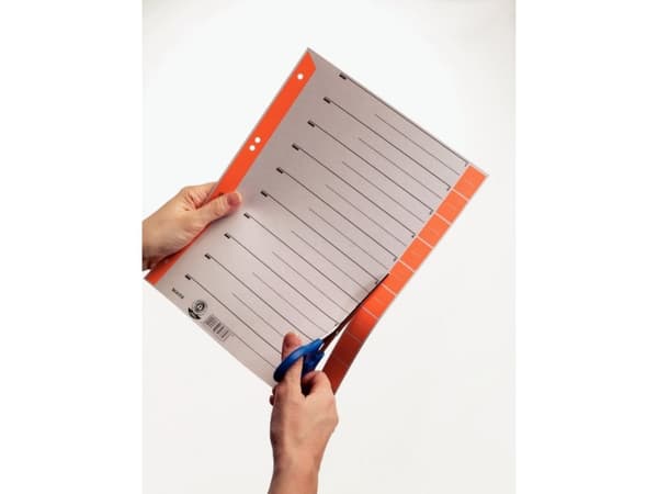 Leitz - Inndeler - 10 deler - fortrykt: 0-9 - for 240 x 300 mm - med fliker - rød