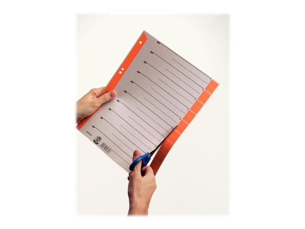 Leitz - Inndeler - 10 deler - fortrykt: 0-9 - for 240 x 300 mm - med fliker - rød