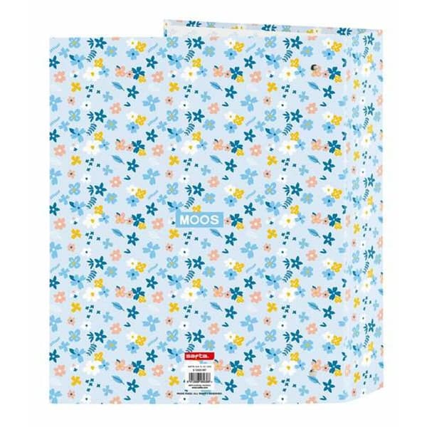 Ring binder Moos Lovely Light Blue 27 x 33 x 6 cm