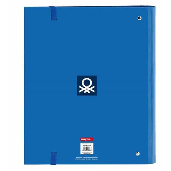 Ring binder Benetton Deep Water Blue 27 x 32 x 3,5 cm