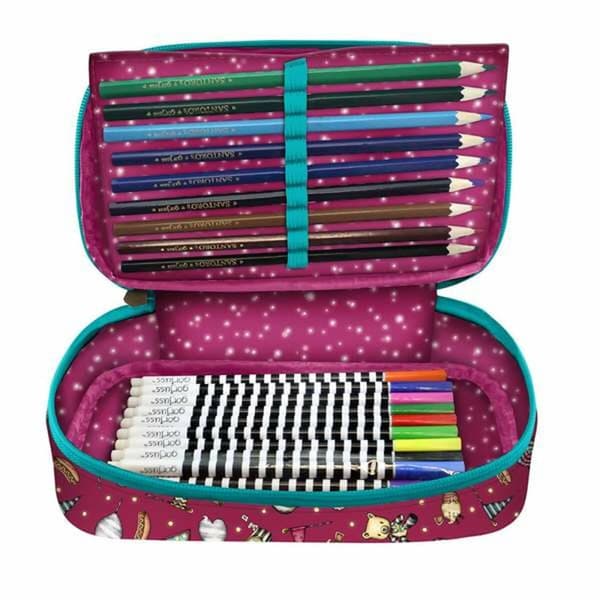 Pencil Case Gorjuss Fireworks 12,5 x 22 x 6 cm