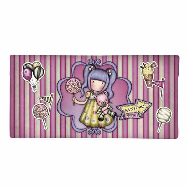 Holdall Gorjuss Fairground First Prize Lilac 22 x 11 x 1,5 cm Narrow