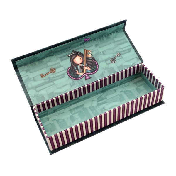 Holdall Gorjuss Curiosity Green Grey 20.2 x 4 x 7 cm Box