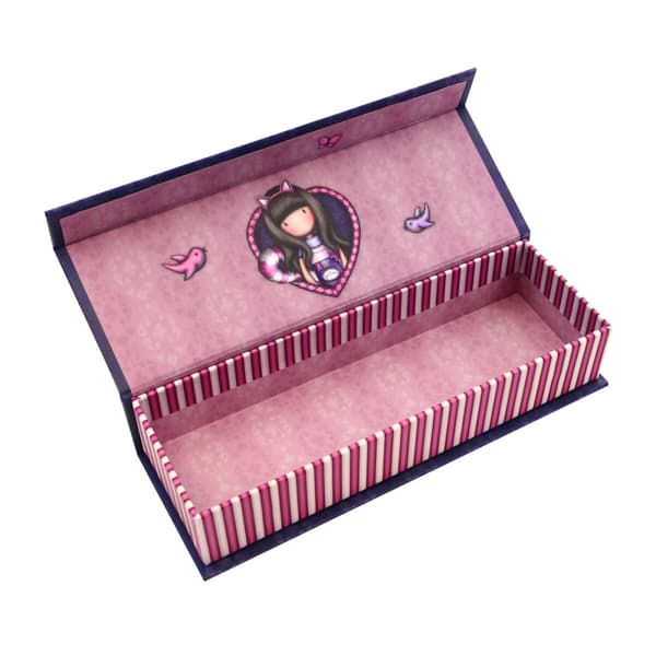 Holdall Gorjuss Cheshire Cat Blue Purple 20.2 x 4 x 7 cm Box
