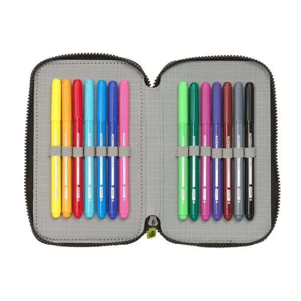 Double Pencil Case Nerf Get Ready 12,5 x 19,5 x 4 cm
