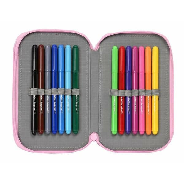 Double Pencil Case Na!Na!Na! Surprise Sparkles Light Pink 12,5 x 19,5 x 4 cm