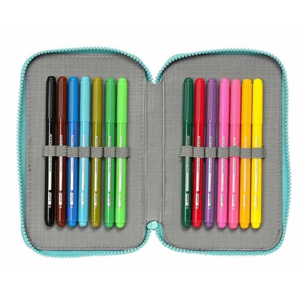 Double Pencil Case Baby Shark Surfing 12,5 x 19,5 x 4 cm