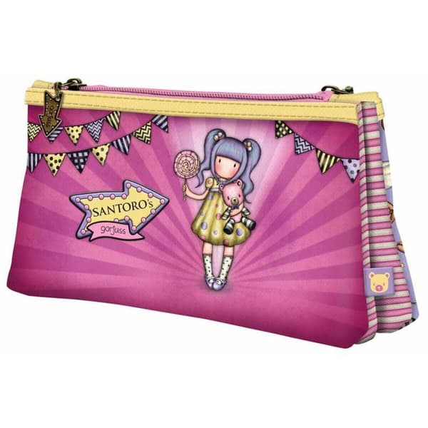 Double Carry-all Gorjuss Fairground First Prize Lilac 21,5 x 11,5 x 5 cm (21.5 x 11,5 x 5 cm)